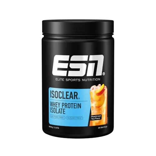 Oferta limitada: ESN ISOCLEAR Whey Isolate Protein Powder, Té helado de melocotón, 908 g, Clear Whey de 49.90 EUR a 34.89 EUR (ahorro 30%)