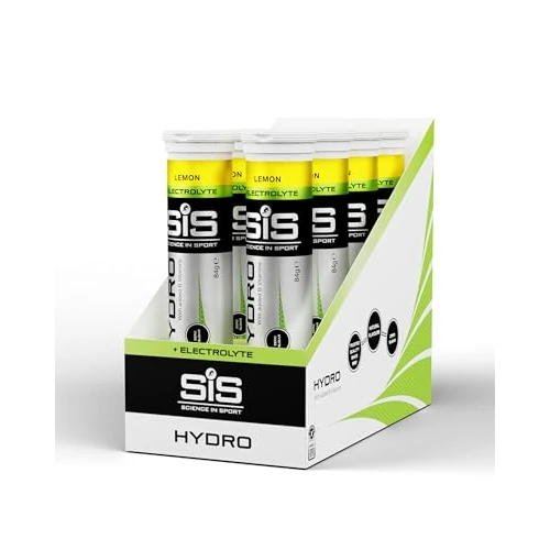 SIS Go Hydro | Bez cukru | musujące tabletki elektrolitowe | Dla lepszego nawodnienia i regeneracji | Odpowiedni dla wegan i wegetarian | Smak cytrynowy | 20 tabletek x 8