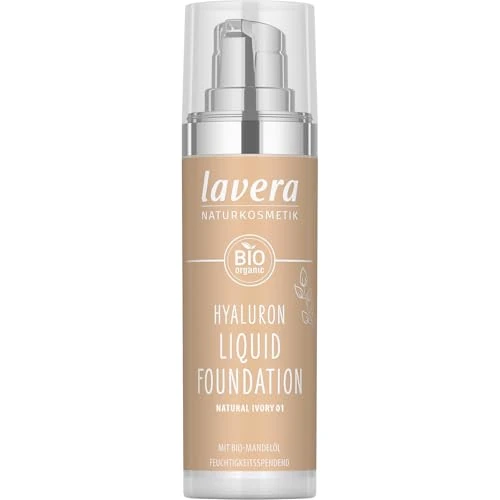 Oferta limitada: lavera Hyaluron Liquid Foundation - Natural Ivory 01 - Cosmética natural - Vegano - Textura sedosa, ligera - libre de aceite mineral - Ácido hialurónico natural y aceite de almendras orgánico - 30ml de 23.03 EUR a 23.03 EUR (ahorro 0%)
