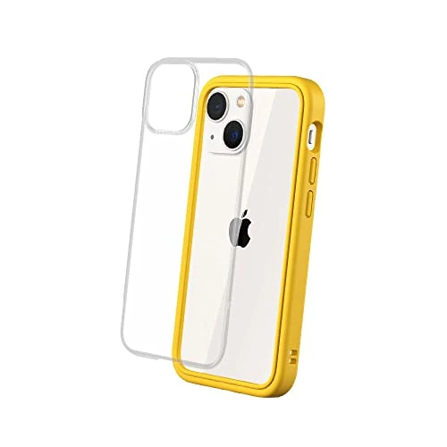 RHINOSHIELD Modular Case compatible with [iPhone 13 mini] | Mod NX - Customizable Shock Absorbent Heavy Duty Protective Cover - Yellow