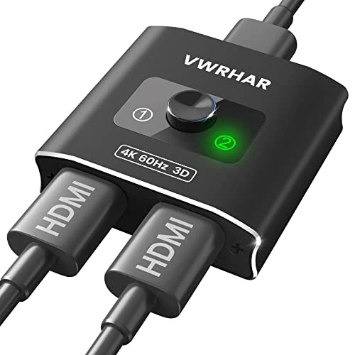Offre limitée : Répartiteur HDMI, commutateur HDMI 4K @ 60 Hz, répartiteur en aluminium 2 en 1 sortie/1 entrée 2 sorties, prend en charge 4K 3D 1080p Dolby, commutateur pour Fire TV Stick, Xbox, PS5/4/3, Blu-Ray, DVD de 10.82 € à 12.99 € (-20.06% de remis