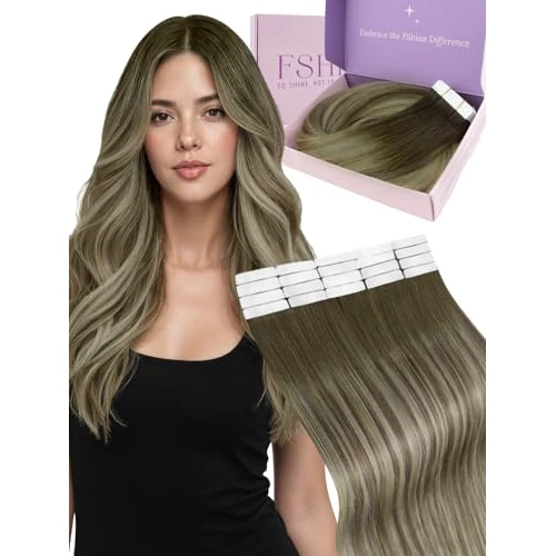 Offerta a tempo: Fshine Biadesivo Extension Capelli 50g 45cm Balayage Biondo Cenere - 5% da 57.99 € a 55.09 €