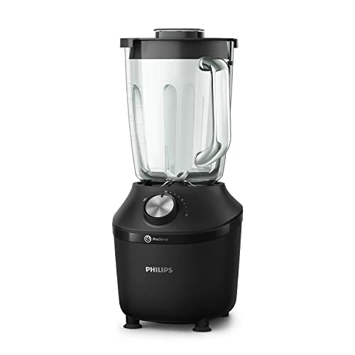 Offerta a tempo: Philips Serie 3000 Frullatore – Bicchiere in Vetro Resistente da 2L, Tecnologia ProBlend, Funzione Pulse, Lame in Acciaio Inox, Sensore MTP, Piedini Antivibrazione, App NutriU Ricette (HR2291/41) - 33% da 67.99 € a 45.27 €
