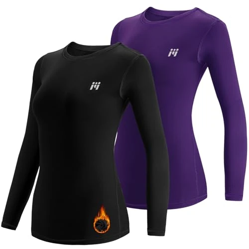 Oferta limitada: MEETWEE Camiseta Térmica Mujer, Ropa Interior de Compresión Manga Larga Esquí Funcional Thermal Baselayer para Transpirable, cálida y de Secado rápido de 29.98 EUR a 29.98 EUR (ahorro 0%)