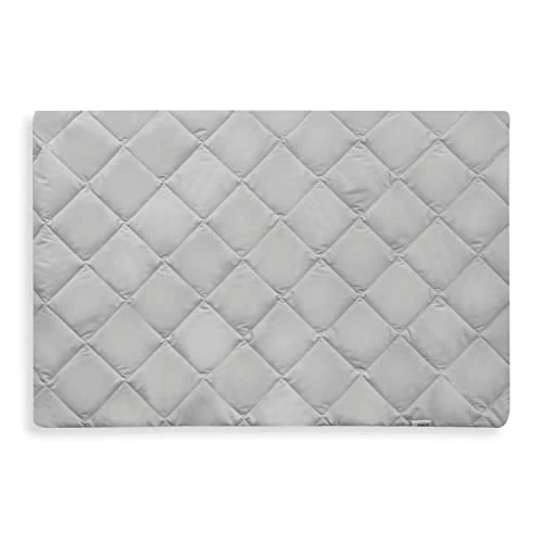 hauck Bed Me, Mattress Protector Sheet 80 x 50 cm, with Elastic Corners, Soft Fitted Sheet for Travel Cot Mattress - Grey