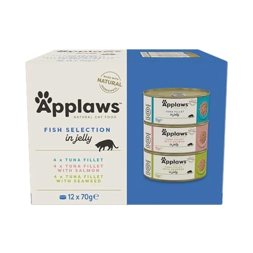 Zeitlich begrenztes Angebot: Applaws Natural Nassfutter für Katzen, Fischauswahl in Gelee, 12 x 70 g von 12.49 € auf 12.49 € (0.00% Rabatt)