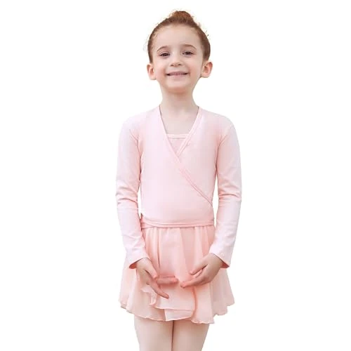 Zeitlich begrenztes Angebot: Tancefair Ballettjacke Mädchen Kinder Langarm Ballett Wickeljacke Baumwollstoff Wärmende Tanz Ballettjacke Gymnastik Ballettkleidung für Mädchen Damen von 17.48 € auf 17.48 € (0.00% Rabatt)