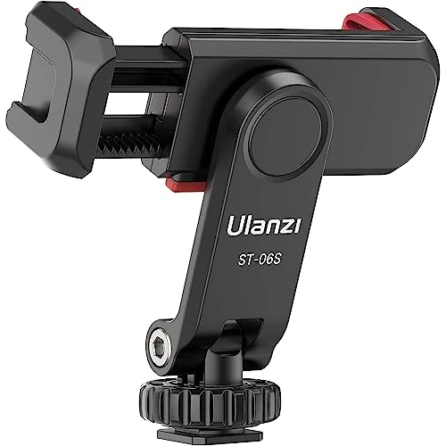 Tijdelijke aanbieding: ULANZI ST-06S Universal iphone Holder Tripod met 2 Cold Shoe, 360° Rotatie, Telefoonstatiefhouder voor Smartphone Statief, Phone Mount voor iPhone, Galaxy, Huawei, Xiaomi, Small Cameras van 29.94 € naar 29.94 € (0.0% korting)