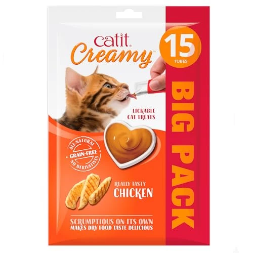 Catit Creamy Poulet, 15 unités x 10 g