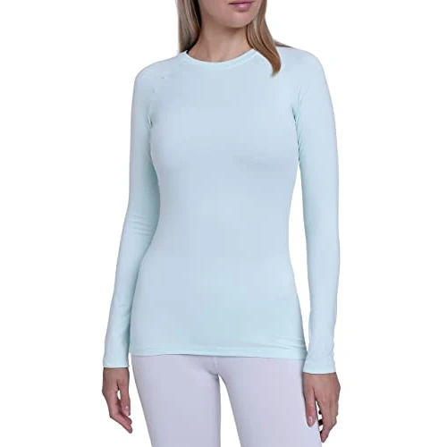 Oferta limitada: TCA Camiseta Termica Mujer Ajustada - Camiseta Térmica Mujer Manga Larga con Tecnología SuperThermal - Camisetas Termicas Compresión de Manga Larga para Running Gym Ciclismo - Azul Claro, M de 23.99 € a 21.99 € (ahorro 8%)