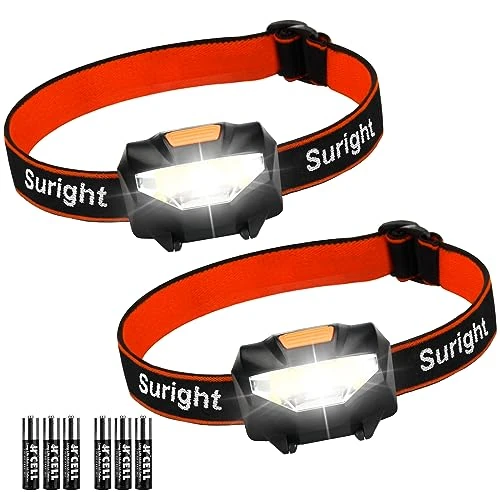 Offerta a tempo: Torcia Frontale LED, Lampada da Testa Leggera(2 Pezzi),Super Luminosa - 0.00% da 9.99 € a 9.99 €