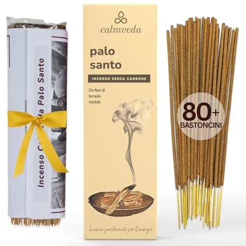 Offre limitee: Encens Palo Santo en Batonnets - (80 d'encens) Encens Naturel sans Charbon encens, Fabriqués À Partir De Fleurs Recyclées | Bois de Palo Santo Purification,Parfum Doux et boisé avec Touche d'agrumes de 13.99 EUR a 11.99 EUR (economie 14%)