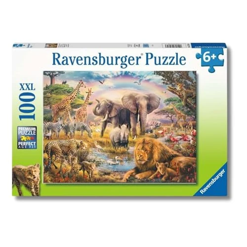 Offerta a tempo: Ravensburger - La Savana Africana, Puzzle Bambini 6+ Anni, 100 Pezzi XXL - 15% da 9.99 € a 8.50 €