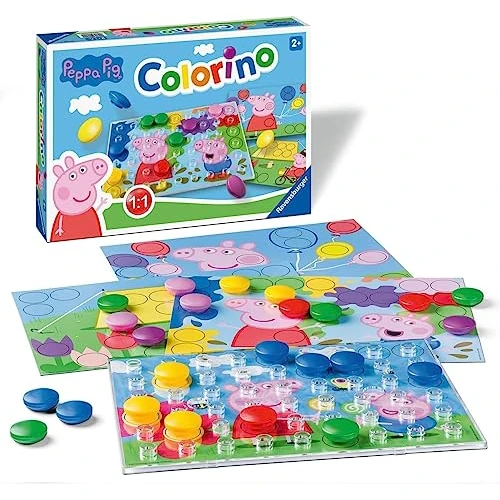 Oferta ograniczona: Ravensburger Kinderspiele - 20892 - Peppa Pig Colorino, Kinderspiel zum Farbenlernen, Mosaik Steckspiel, ab 2 Jahre z 88.67 PLN na 88.67 PLN (zniżka 0%)