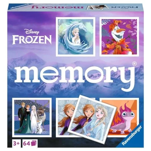 Oferta limitada: Ravensburger - Memory Frozen, Juego Memory para Niños y Familias, Edad Recomendada 4+, 64 Cartas de Juego, 20890 6 de 14.49 € a 14.49 € (ahorro 0.00%)