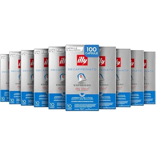 Offerta a tempo: illy, Caffè in Capsule Compatibili DECAFFEINATO, 100 Capsule Totali - 68% da 49.90 € a 16.05 €