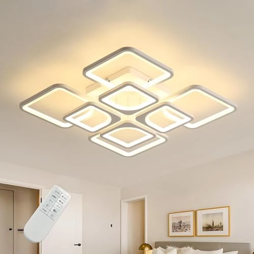Zeitlich begrenztes Angebot: Comely LED DecKenleuchte Dimmbar, 80W Wohnzimmerlampe mit Fernbedienung APP von 105.99 € auf 105.99 € (0.00% Rabatt)