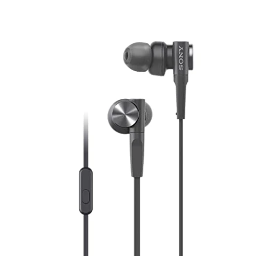 Sony MDR-XB55AP słuchawki douszne (Extra Bass, mikrofon) czarne