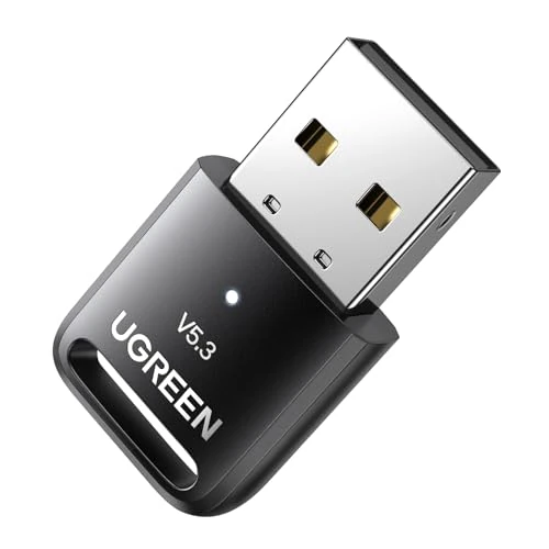 Offre limitee: UGREEN Dongle Bluetooth 5.3 pour PC Faible Latence Supporte Windows 11 10 8.1 Compatible avec Manette Casque Clavier Souris Enceinte de 11.99 EUR a 11.99 EUR (economie 0%)