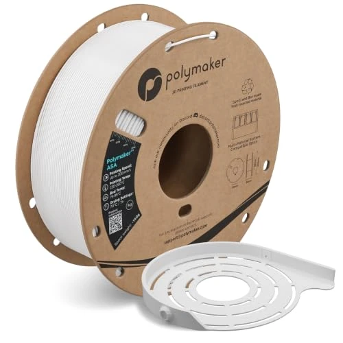 Oferta limitowana: Polymaker Filament ASA 1,75 mm Biały, 1 kg Do Drukarki 3D, Odporny Na Ciepło i Warunki Atmosferyczne, Idealny Do Drukowania Części Funkcjonalnych Na Zewnątrz, Dokładność z 922.00 zł na 76.41 zł (oszczędź 91.71%)