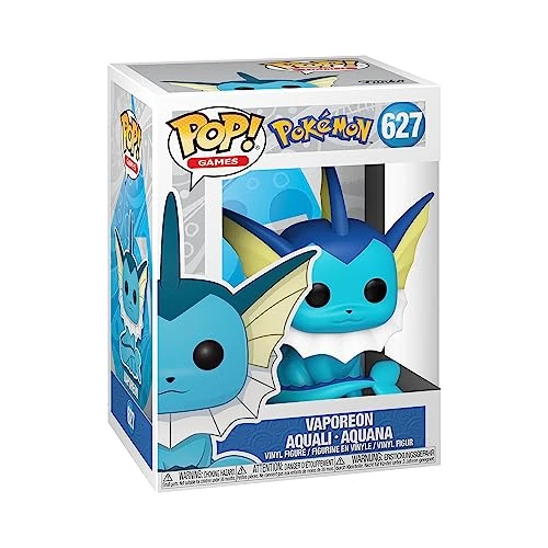Funko Pop! Games: Pokemon - Vaporeon - Aquana - Vinyl-Sammelfigur - Geschenkidee - Offizielle Handelswaren - Spielzeug Für Kinder und Erwachsene - Video Games Fans - Modellfigur Für Sammler