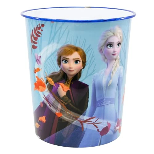 Offerta a tempo: STOR Cestino Pattumiera in Plastica Frozen - Il Regno Di Ghiaccio 9923ml - Contenitore Decorativo per Cameretta Bambini, Design Leggero e Resistente per Ragazzi e Ragazze - 45% da 12.82 € a 6.99 €
