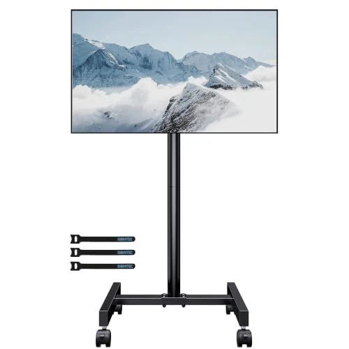 Offerta a tempo: BONTEC Supporto TV da Pavimento con 4 Ruote per Schermo 13-42 pollici LED LCD Plasma, Carrello Staffa Porta Mobile Supporto TV Fino a 20 kg, Max VESA 200 x 200 mm - 14% da 39.99 € a 34.29 €