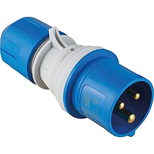 Offerta a tempo: as - Schwabe - Spina CEE con indicatore di tensione Power Light 230 V, 16 A, 3 poli, spina esterna, IP44: resistente a corpi estranei e spruzzi d'acqua, adatto per uso esterno, blu | 61486 - 4% da 10.43 € a 9.99 €