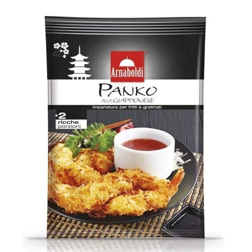 Offerta a tempo: Arnaboldi Panko alla Giapponese - Impanatura per Fritti e Gratinati, Pangrattato per Frittura - 1 Confezione da 200g - 40% da 4.99 € a 2.99 €