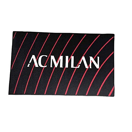 Limitiertes Angebot: AC Milan Hermet Teppich mit Antirutsch, Rot/Schwarz, 70 x 110 cm von 19.00 EUR auf 19.00 EUR (Spare 0%)