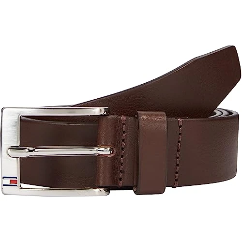 Limited-time offer: Tommy Hilfiger Men’s New Aly Leather Belt, Brown (Testa Di Moro), 41.3 inches from 45.00 GBP to 28.40 GBP (save 37%)