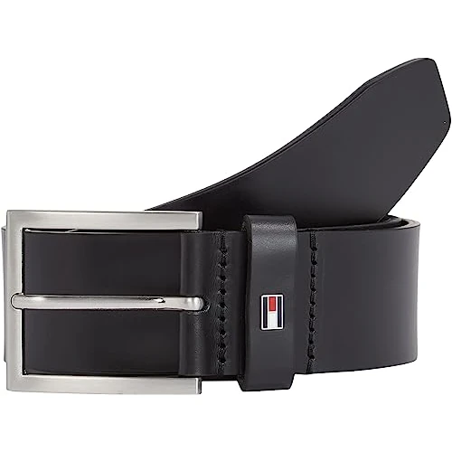 Oferta limitada: Tommy Hilfiger Cinturón Hombre Hampton 4.0 Cinturón de piel, Negro (Black), 100 cm de 49.90 € a 32.65 € (ahorro 35%)