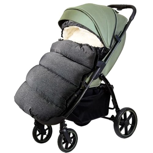 Tijdelijke aanbieding: Aloskart Babywagen Voetenzak Winter, Universele Voetenzak voor Kinderwagens, Extra Grote Stroller Footmuff, Dubbel Gelaagd, Wintervoetenzak, Compatibel met de Meeste Wandelwagen van 45.99 EUR naar 45.99 EUR (korting 0%)