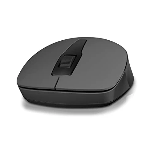 HP 150 Mouse Wireless, Dongle USB-A Wireless a 2.4 GHz, Sensore Ottico da 1600 DPI, 3 Pulsanti e Rotella di Scorrimento a Doppia Funzione, Impugnatura Egonomica e Funzionale, Nero