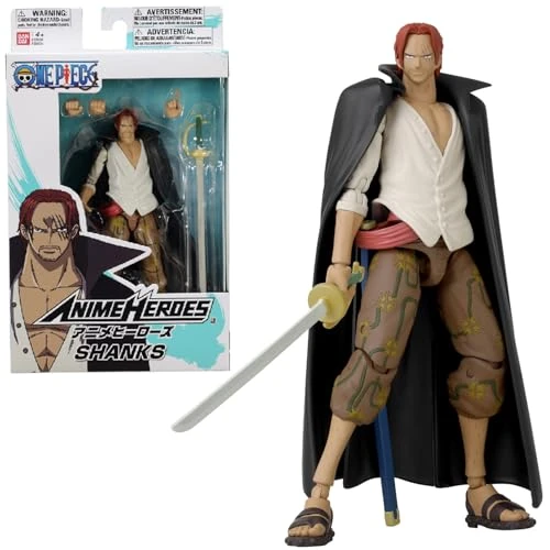 Offre limitée : BANDAI - Anime Heroes - One Piece - Figurine Shanks 17 cm - 36935 de 24.99 € à 15.30 € (39% de remise)