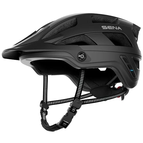 Smart Communications Mountain Bike Helmets - Sena M1 / M1 EVO (M1 ver2, Matte Black, Size L)