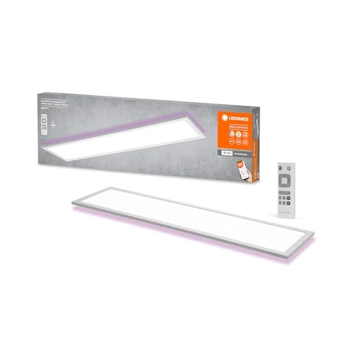 Oferta limitada: LEDVANCE Panel inteligente con luz principal y de fondo con tecnología wifi TW RGB y regulable, 100X250mm Blanco +RC, 1 Pack de 72.63 € a 72.63 € (ahorro 0.00%)