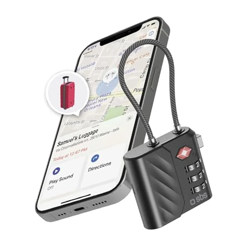 Offerta a tempo: SBS Track My Lock, Lucchetto TSA con Localizzatore Finder Integrato - 50% da 29.99 € a 14.99 €
