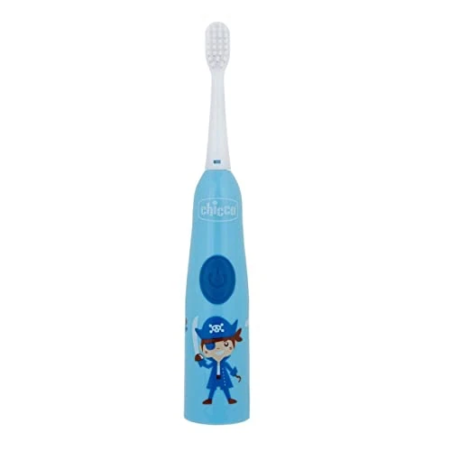 Offerta a tempo: Chicco Spazzolino Elettrico Bambini, Setole Morbide, Delicato Sulle Gengive, Con Batterie Sostituibili E Testina Di Ricambio, Azzurro, 3 Mesi+ - 23% da 12.39 € a 9.55 €