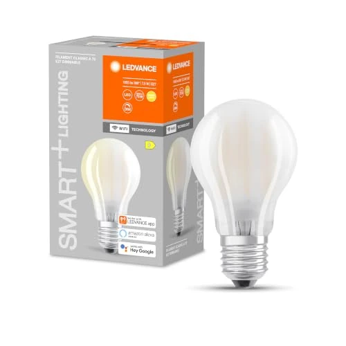 Offerta a tempo: LEDVANCE forma di lampadina classica con stile a filamento con tecnologia WiFi, 7 - 0.00% da 12.49 € a 12.49 €