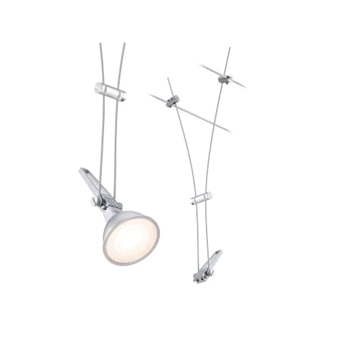Offre limitée : Paulmann 94487 CorDuo Système de Câbles Spot Individuel Comet DC 12V 50 watts max. Éclairage Extensible Chrome Mat Câble Métal GU5,3 Système de Câbles sans Ampoules de 19.99 € à 19.99 € (0.00% de remise)