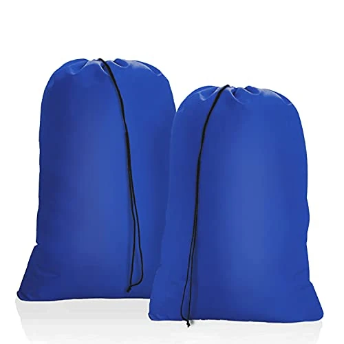 Limited-time offer: OTraki 2 Pack Travel Laundry Bag, 50x60cm Drawstring Laundry Bag for Dirty Clothes Foldable Storage Bag Toys Dirty Clothes Bag for Hamper Basket Home College Dorm Camp (Blue) from 6.59 GBP to 6.59 GBP (save 0%)