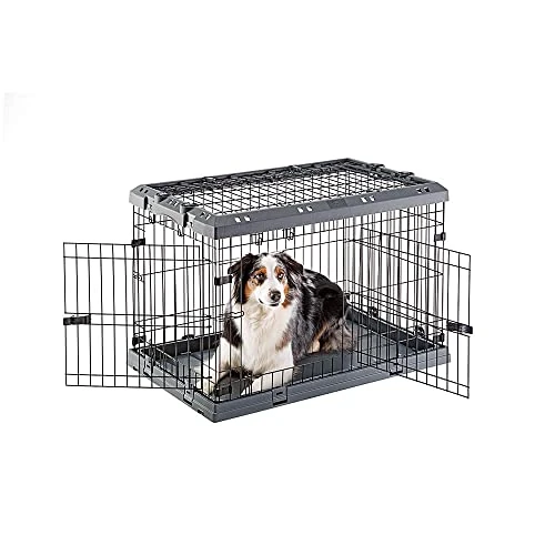 Tijdelijke aanbieding: Opvouwbare kooi voor middelgrote honden SUPERIOR 90 Metalen kooi, met Separator, dubbel slot van 108.32 € naar 108.32 € (0.00% korting)