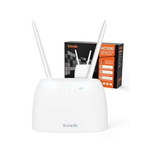 Tenda 4G07 routeur sans fil Gigabit Ethernet Bi-bande (2,4 GHz / 5 GHz) 4G Blanc