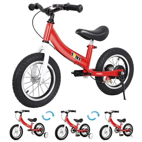 Oferta limitowana: YBIKE Rower biegowy 2 w 1, podwójne zastosowanie rowerków biegowych dla dzieci i roweru dziecięcego, dla 2, 3, 4, 5, 6, 7 lat, 12, 14, 16 cali, z teorią treningu, hamulcem, pedałem z 766.00 zł na 766.00 zł (oszczędź 0.00%)
