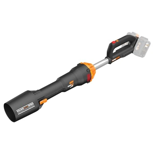 WORX BRUSHLESS Cordless Blower 40V WG585E.9, Wind Speed 265km/h, 2 Variable Speed Modes, Supersonic Technology Turbine, Comes Without Battery or Charger