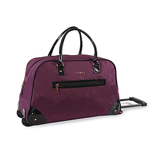 Limited-time offer: BEBE Women's Rolling Duffel, Dark Purple, Rolling Duffel from 42.59 GBP to 42.59 GBP (save 0%)