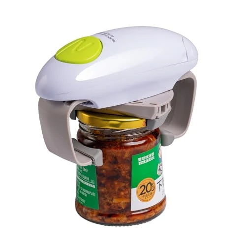 Limited-time offer: YUET Electric Opener Can Jar Bottle Openers Smooth Edge Portable One Touch Automatic Opening Kitchen Gadget Tool Battery Operated Hands-Free for Seniors Arthritis Arthritic Eliminate Hand Pain, White from 19.99 £ to 19.99 £ (save 0.00%