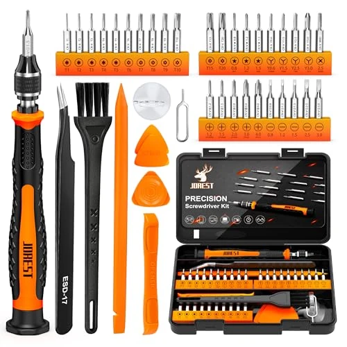 JOREST 40Pcs Precision Screwdriver Set, Mini Tool Kit with Security Torx T5 T6 T8 T9, Triwing Y00, Star P5, Repair for Laptop, Switch, PS4, Xbox, MacBook, iPhone, Ring Doorbell, Watch, Glasses