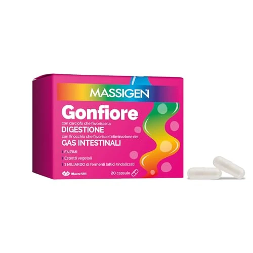Offerta a tempo: Massigen gonfiore integratore alimentare favorisce la digestione x20 capsule - 44% da 13.90 € a 7.84 €